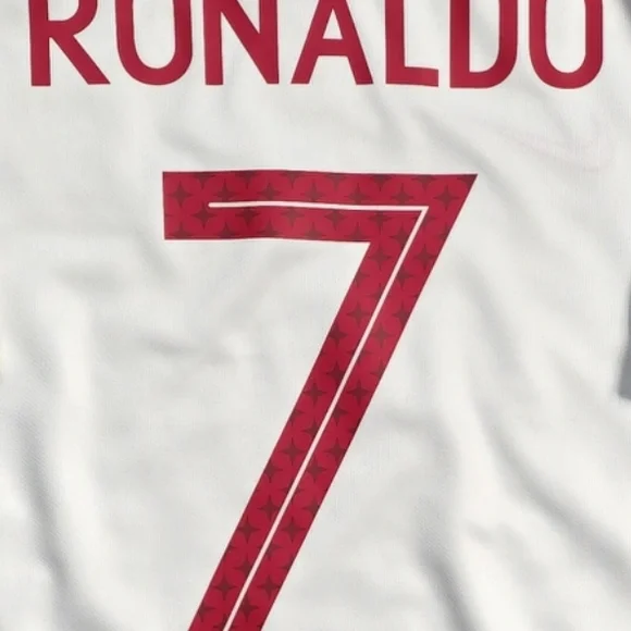 Nike Portugal FPF Cristiano Ronaldo #7 2018/2019 Away White Jersey Euro 2020 Qua